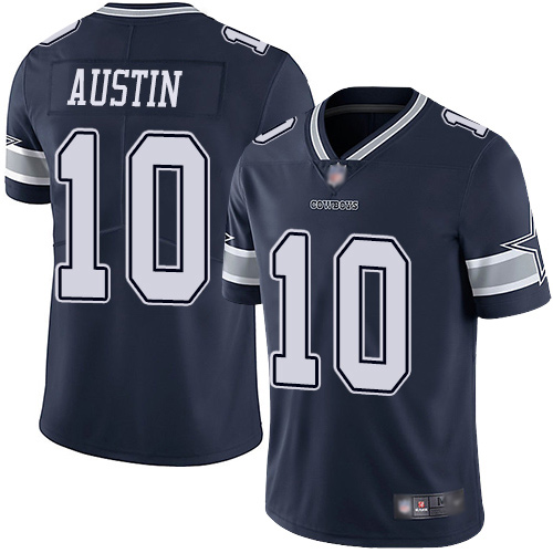 Men Dallas Cowboys Limited Navy Blue Tavon Austin Home 10 Vapor Untouchable NFL Jersey